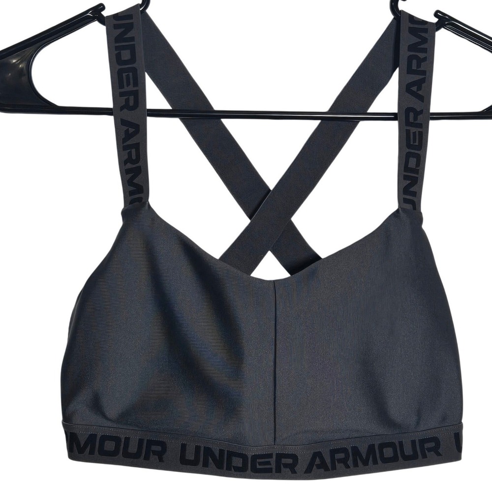 Under Armour UA Crossback Low Strappy Sports Bra Medium Active Sporty Gym Yoga